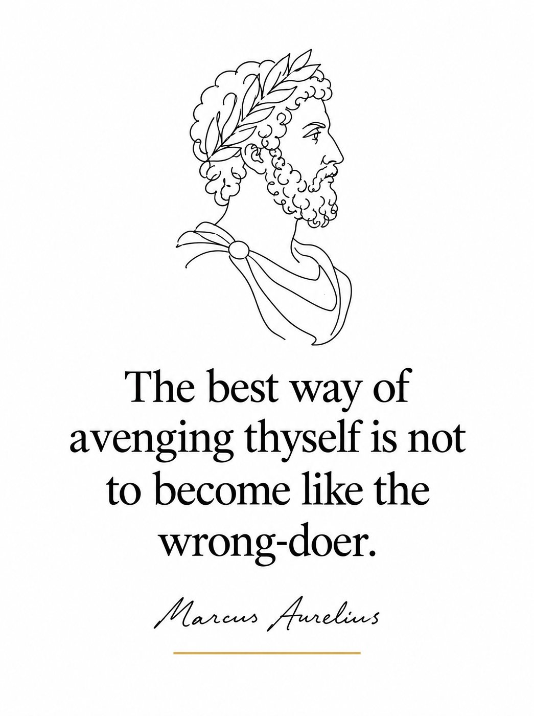 Marcus Aurelius quote design