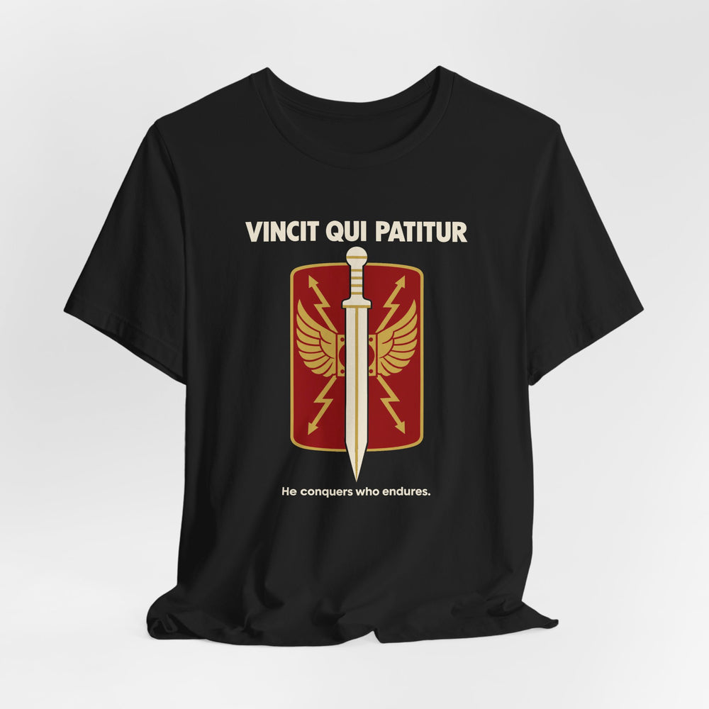 Vincit Qui Patitur – He Conquers Who Endures | T-Shirt