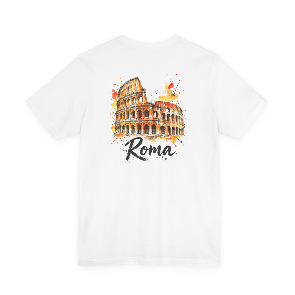 Roma – Colosseum Watercolor | T-Shirt (Back Print)