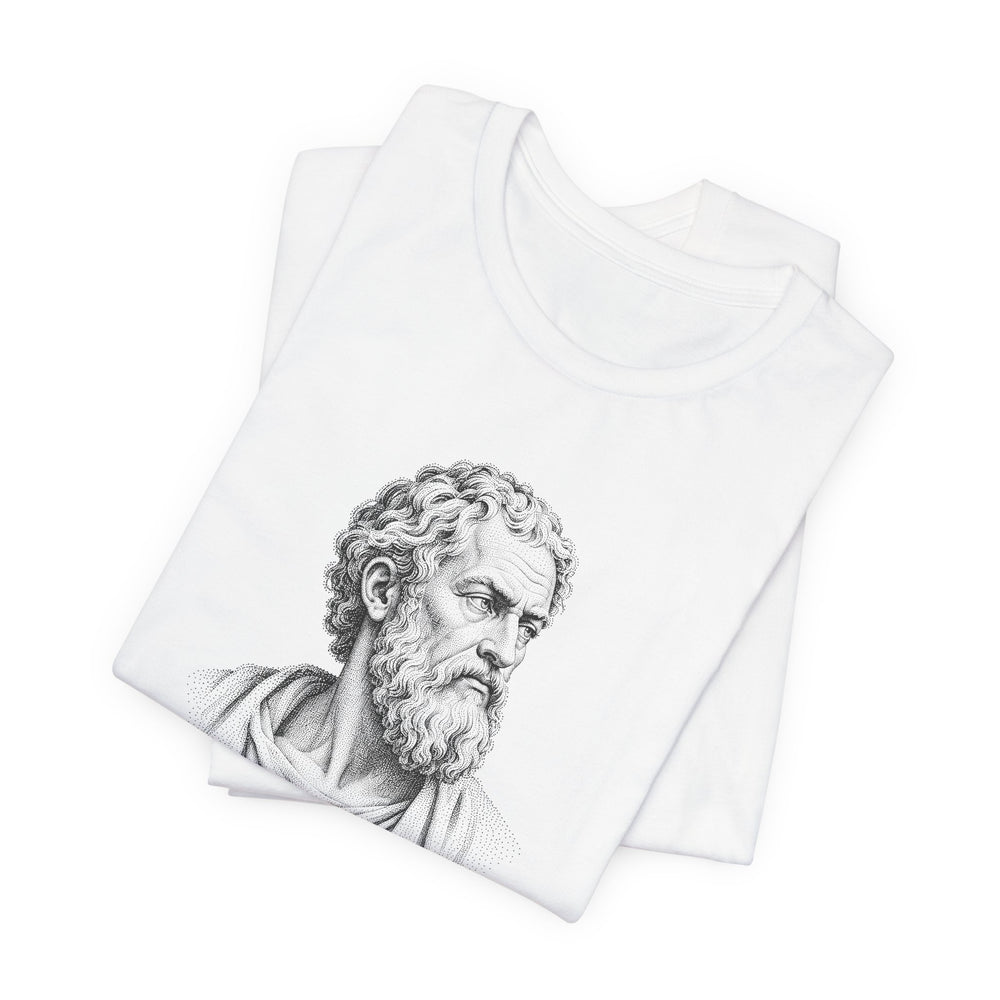 Epictetus Portrait – No Man Is Free Who Is Not Master of Himself | T-Shirt