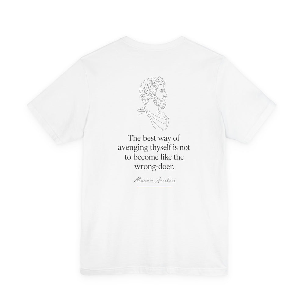Marcus Aurelius – The Best Revenge | T-Shirt (Back Print)