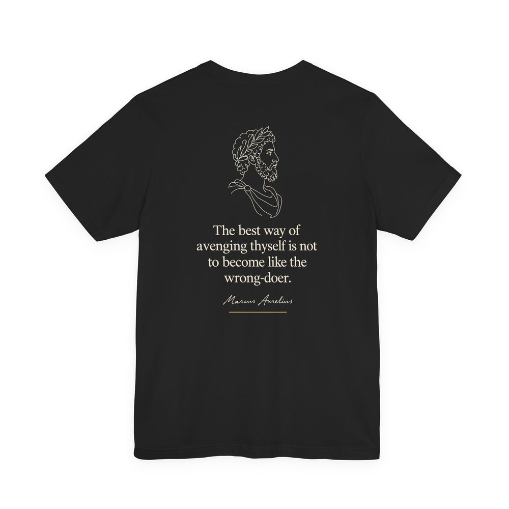 Marcus Aurelius – The Best Revenge | T-Shirt (Back Print)