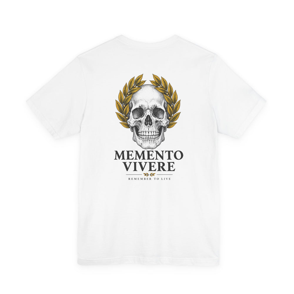 Memento Vivere – Remember to Live | T-Shirt (Back Print)